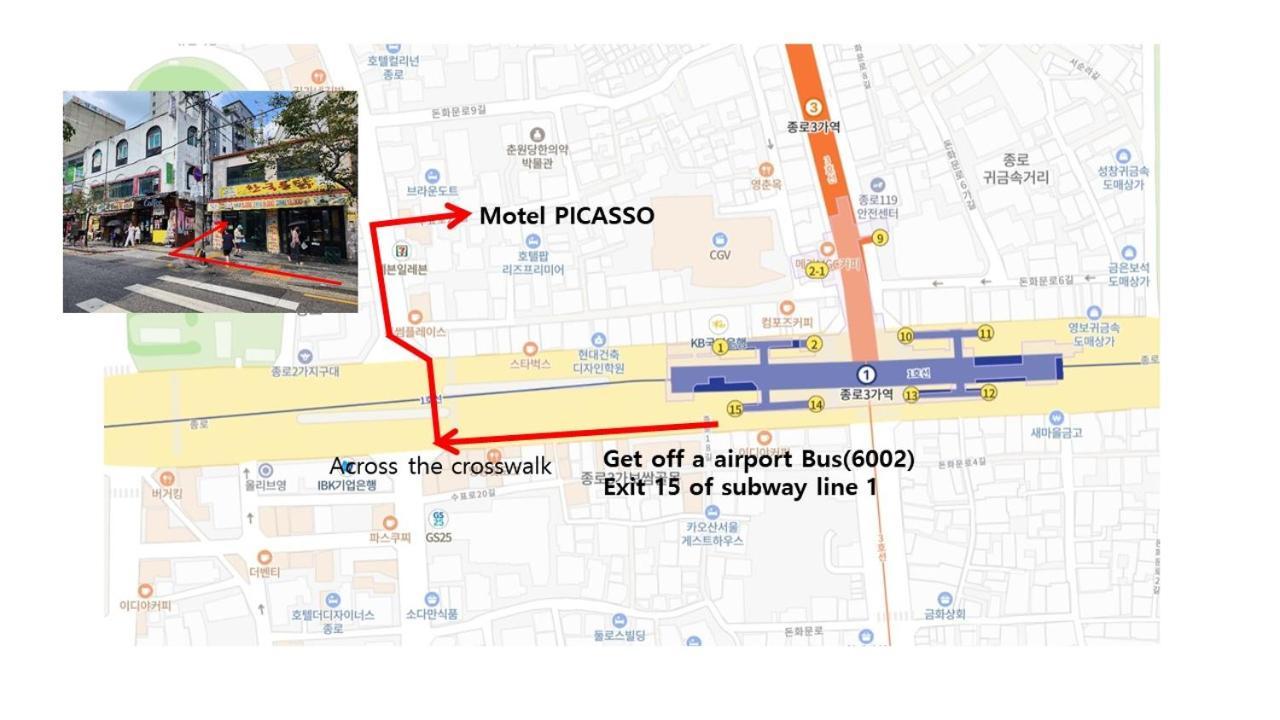 Picasso Motel Szöul Kültér fotó
